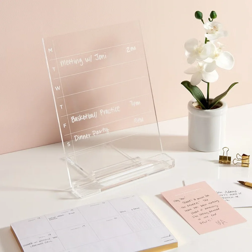 NWT Russell + Hazel Acrylic Weekly Dry Erase Board